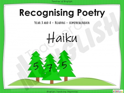 Haiku Poetry - Year 3 and 4 Teaching Resources